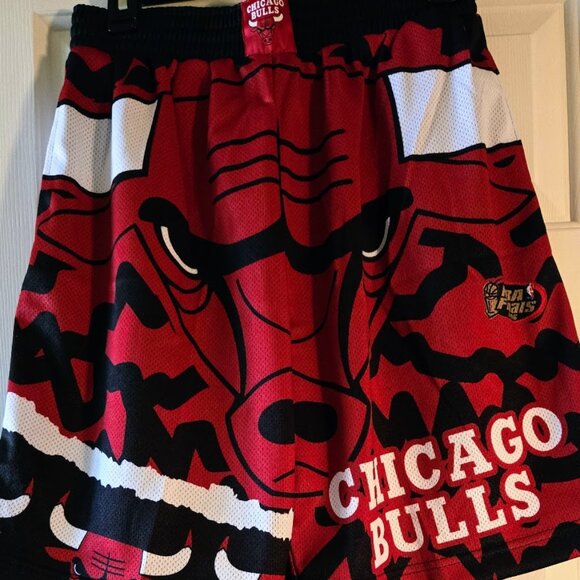 Mitchell and Ness Chicago Bulls Hardwood Classics Jumbotron Shorts - Picture 1 of 4